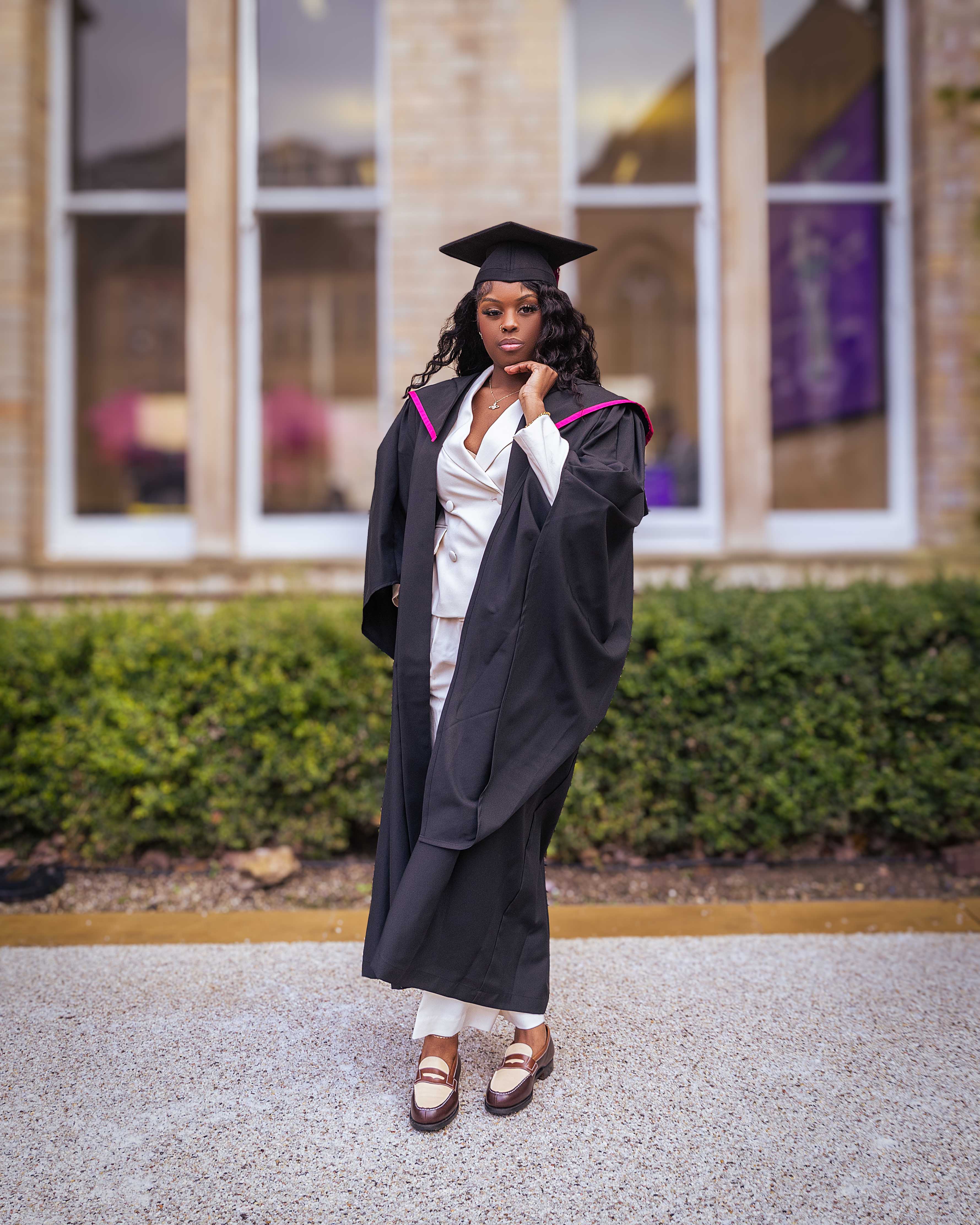 Graduate portrait session